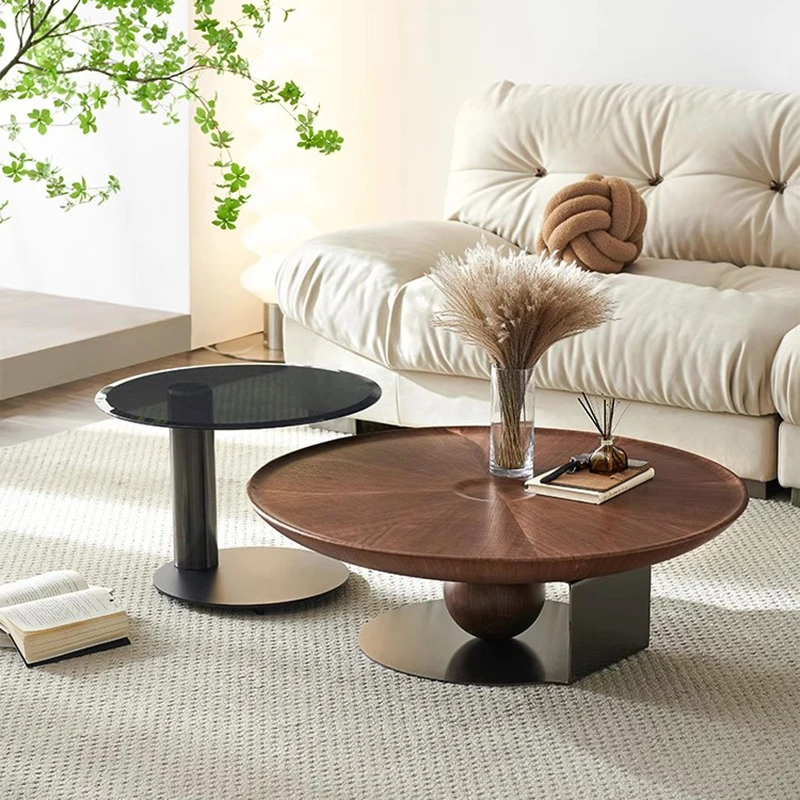 

Designer Wood Coffee Tables Sets Living Room Minimalist Round Coffee Tabl E Mobile Nordic Low Mesita Auxiliar Furniture For Home