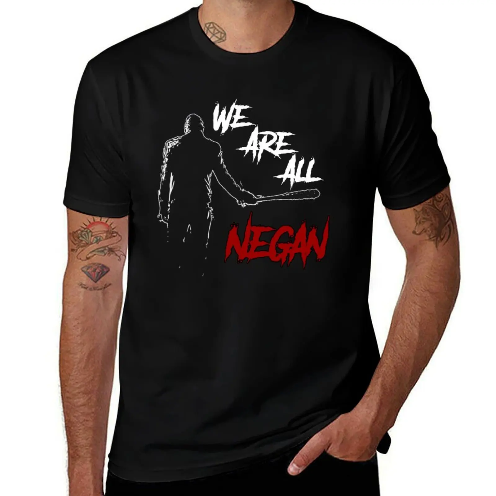 

negan T-Shirt anime t shirts for man cotton t shirts high quality essential t shirt T-Shirt