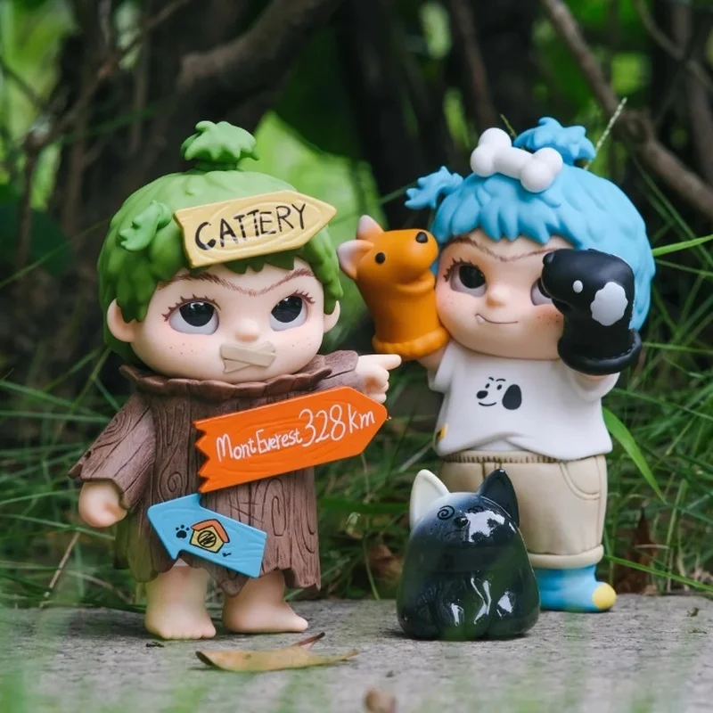 أصيلة WAKUKU العودة إلى الطفل مع WAAAA KKKUKU سلسلة الطفولة إعادة تشغيل صندوق أعمى دمى الموضة الحلي المصنوعة يدويا نجوم ث