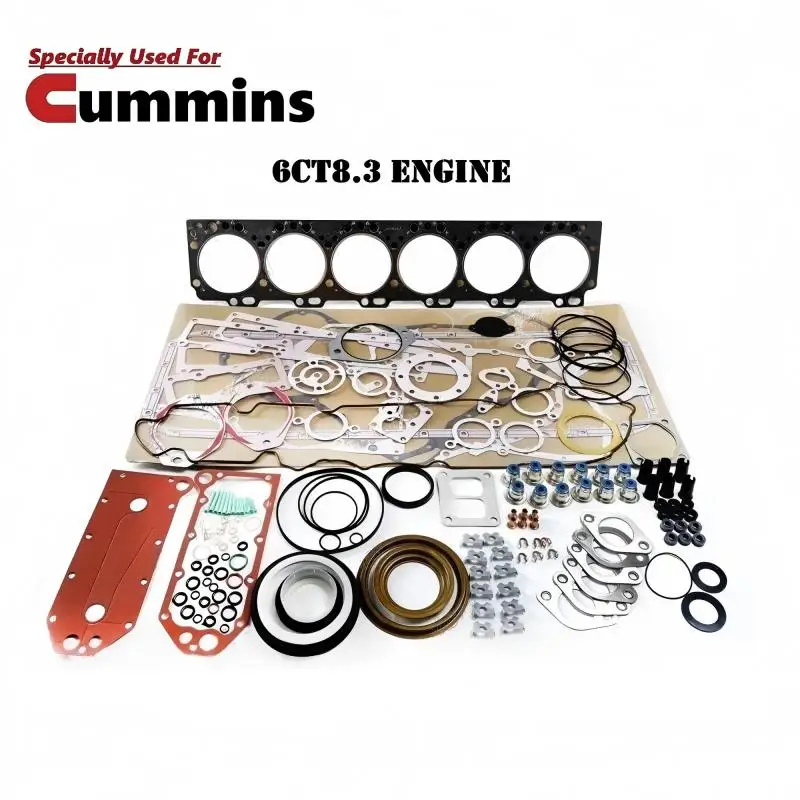 Specially Used For CUMMINS 6CT8.3 Engine Orignal Quality Original Quality Parts Full Gasket Kit Up and Down Gasket Set