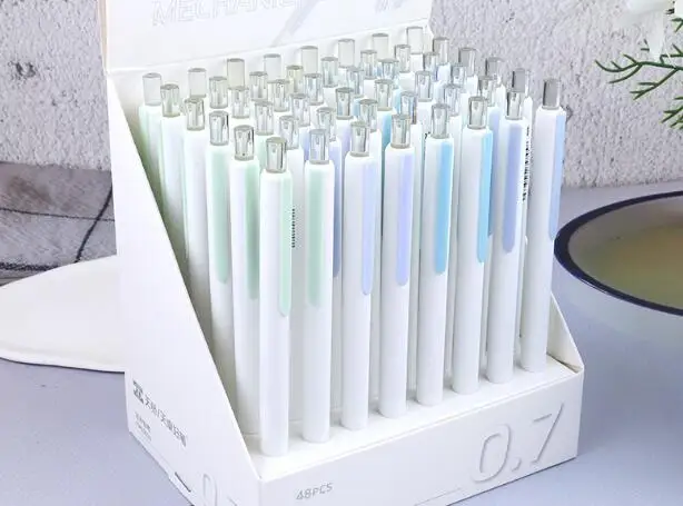 1PC 0.5mm/0.7mm Student White pen holder mechanical pencil Continuous Writing Pencils for Children's Learning Supplies(SS-6192) view 5