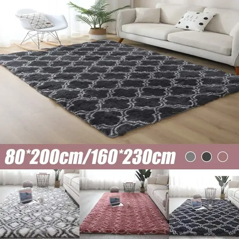 

Fluffy Floor Carpets Thick Carpet For Living Room Plush Rug Children Bed Room Window Bedside Home Decor Rugs Soft Thicker Rug