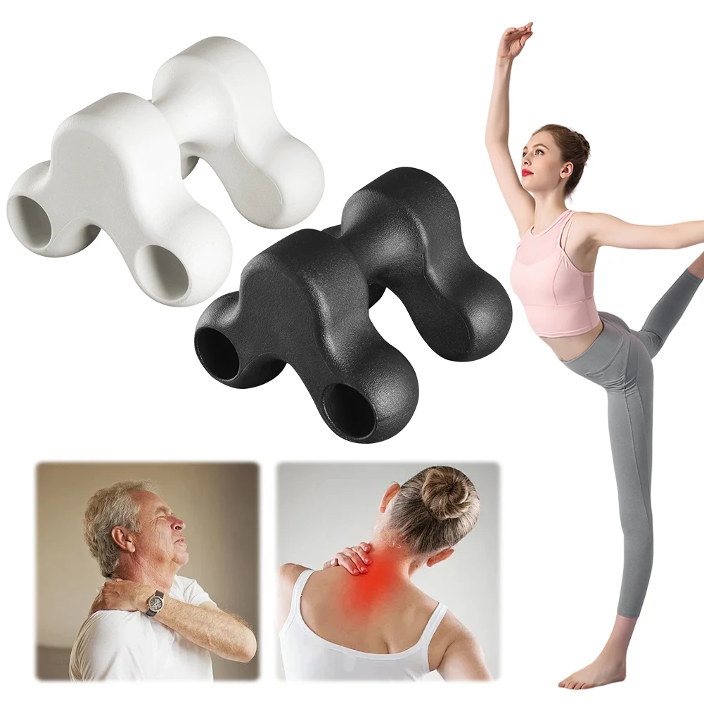 Neck Massager Stress Relief Acupuncture Point Massager Multi-function Trigger Point Neck Stretcher for Shoulder Spine Back Waist