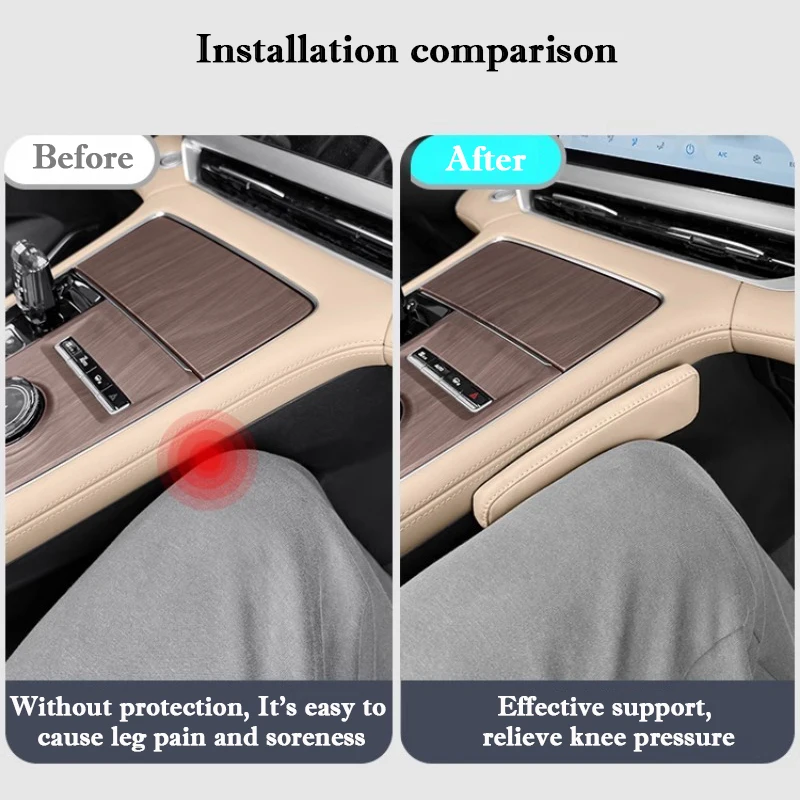 Good Quality New For Geely Monjaro Xingyue L 2025 Car Center Console Leg Protective Pad Soft Anti Collision Measures Cushion Kne