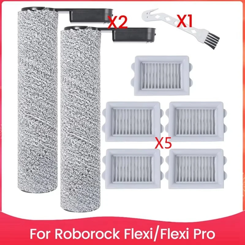 

AA49 ABFU-For Roborock Flexi/Flexi Pro Handheld Wireless Vacuum Cleaner Main Roller Brush HEPA Filter Accessories Parts