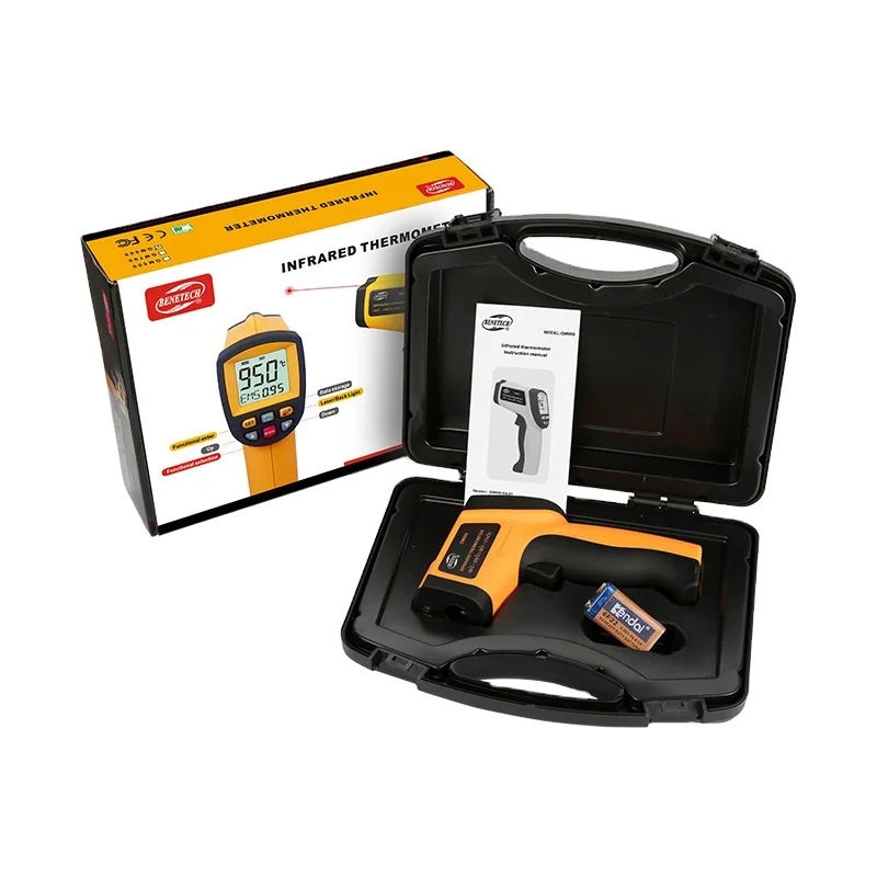 

GM1150 Портативный ЖК-цифровой пищевой термометр Пирометр ABS Лоб Промышленный измеритель температуры ODM Термометр для мяса