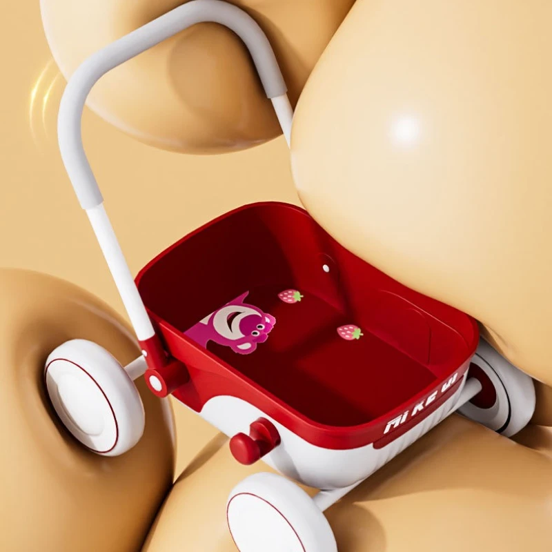 Baby Walker 5-in-1, Multifunctional Push Toy for Toddlers, EVA Silent Wheels, Anti-Tip Reinforced Base, Foldable   80KG Load