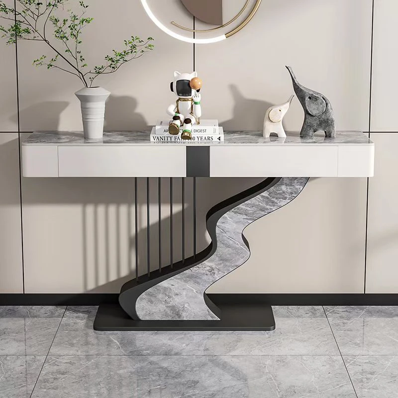 Luxury Console Table Design Decor Entryways Table Modern Storage Drawers Furniture Entrance Console Living Room Furniture image 6