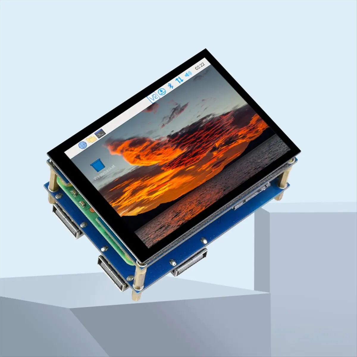 AA86 CM4 Expansion Board 2.8inch Touch Screen Display HAT USB HUB Starter Kit for RPI Raspberry Pi Compute Module 4 Lite EMMC