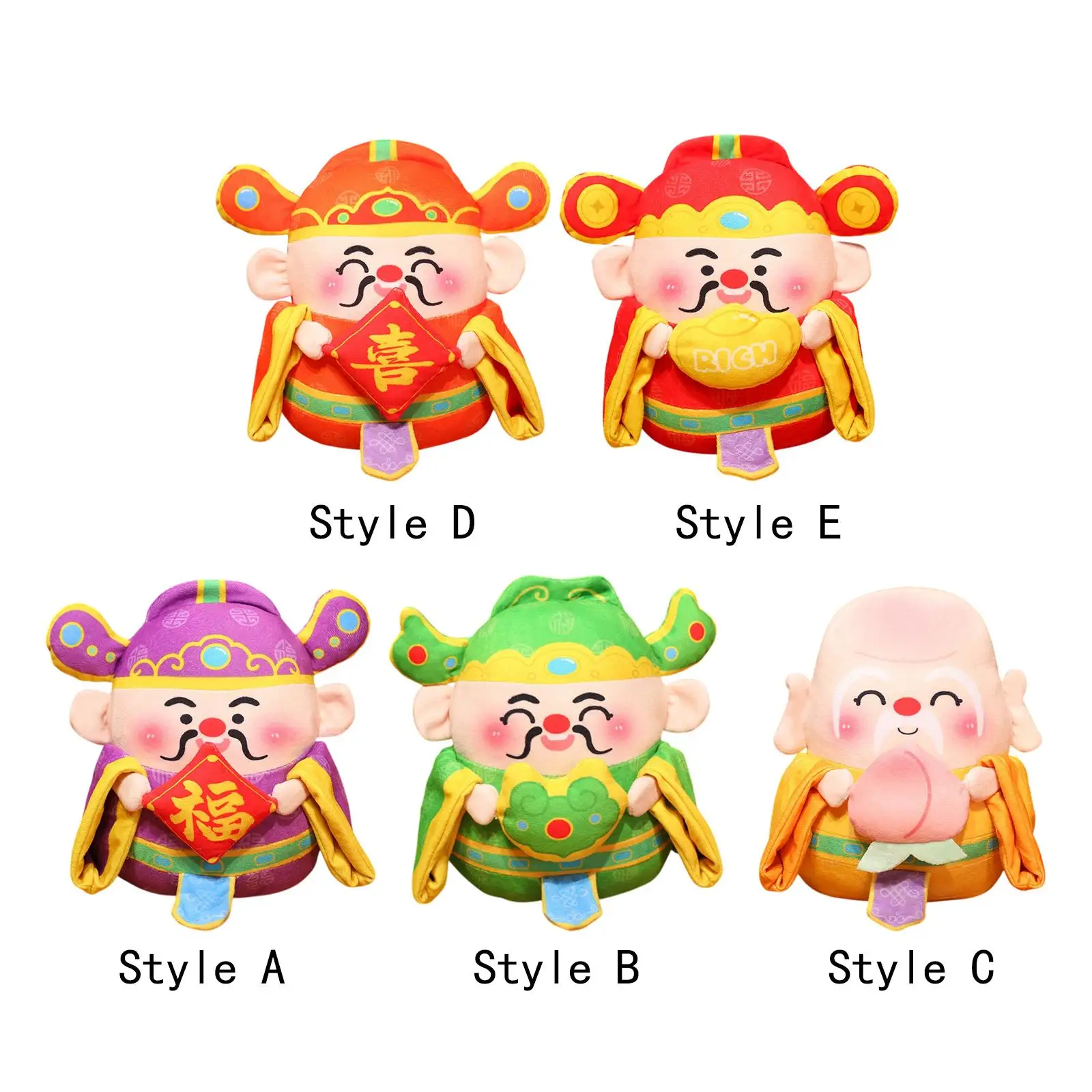 Chinese Plush Toy Chinese Traditional Plush Figures for Restaurant Festivals