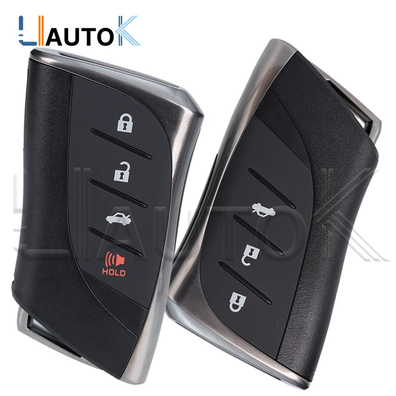 Smart Car Key Case Cover for Lexus LS500h GX460 LS500 UX250h ES350 LC500h LS500 2018-2020 3/4 Buttons Car Shell Housing Fob
