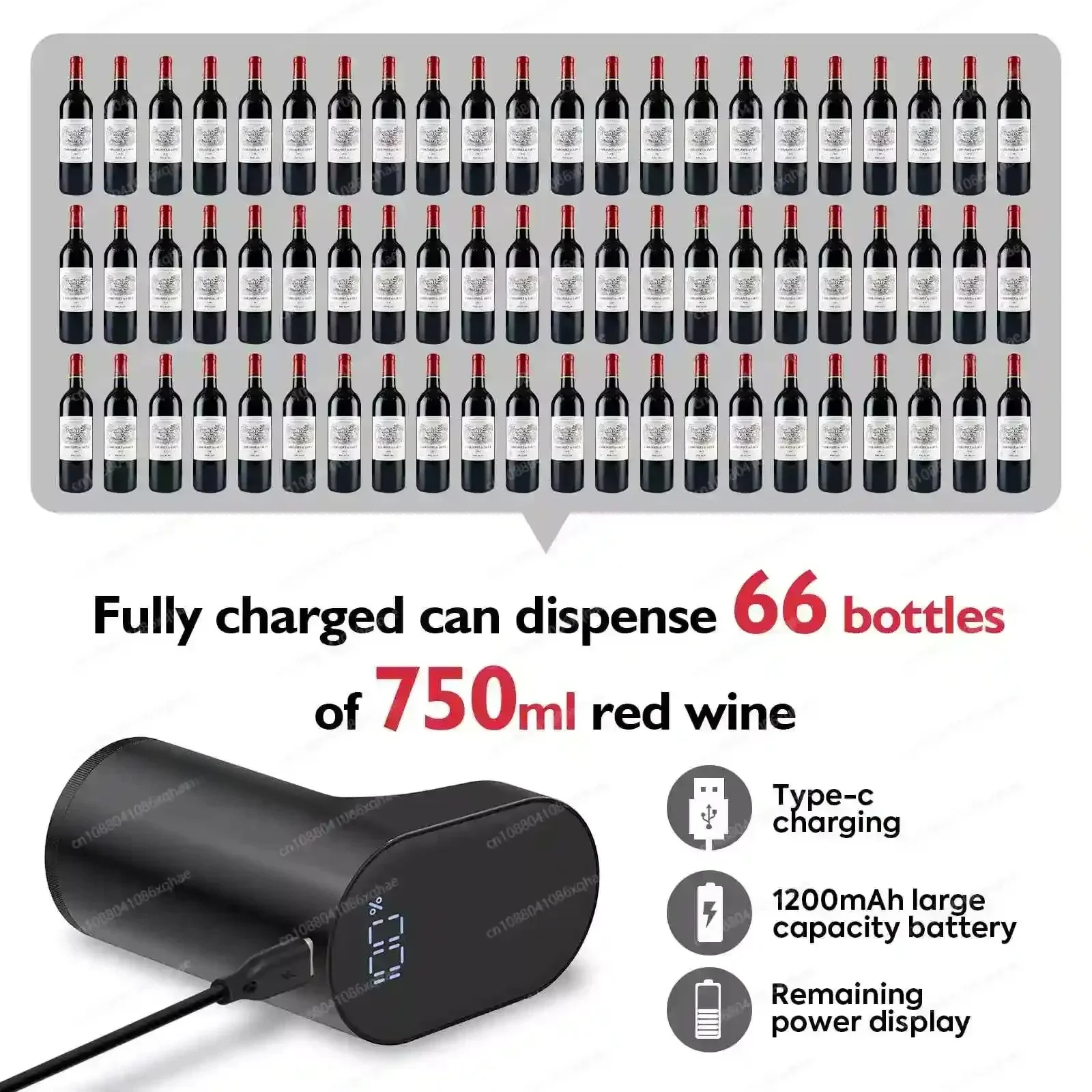 Digital Wine Aerator Pourer Hot Beverage Dispenser Redsack Wine Dispenser for Reds Perfect for Home Use