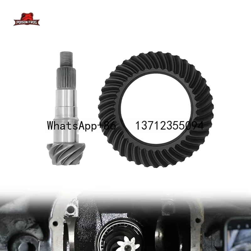 Gear and Shaft ring and pinion set suitable for speed FRONT R&P 4.56 differential OEM186