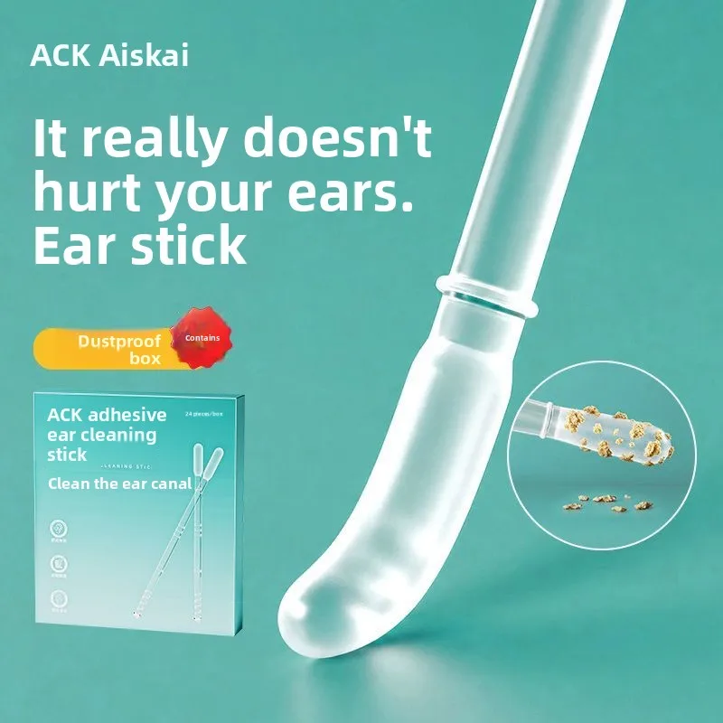 Sticky Ear Wax Removal Tool Soft Silicone Ear Pick Reusable Washable Ear Cleaning Kit Portable Box For Adults Kids