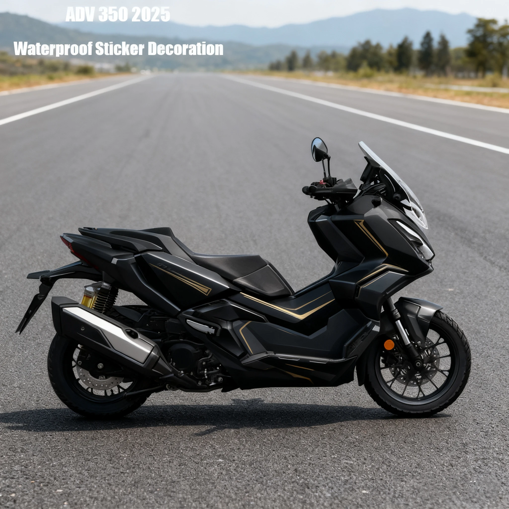 

Для Honda ADV350 ADV 350 2025 новые аксессуары для мотоциклов ADV350 ADV 350 2025 водонепроницаемая наклейка украшение графический комплект корпуса P AD