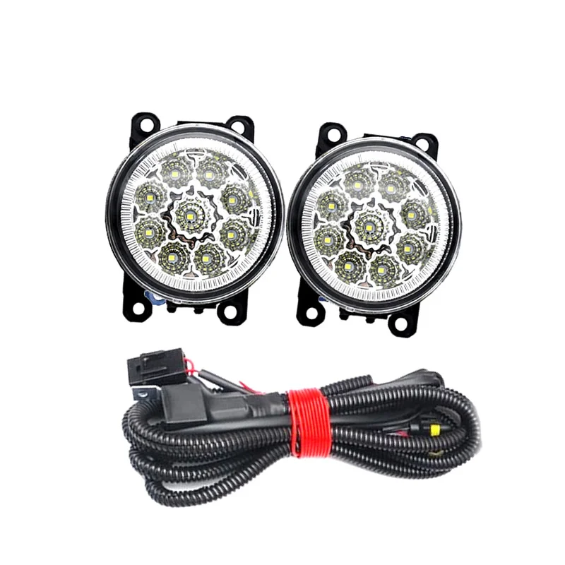 Fog Lights For  Ford Focus 2 LED Fog Light for Ford Focus MK2 2009-2011 Headlight Fog Lamp Cover Grille Bezel Harness