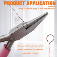 Round Concave Pliers Wire Looping Pliers Precision Jewelry Pliers Wire Bending Tools Jewelry Hand Tools DIY Tool Cutting Pliers 5