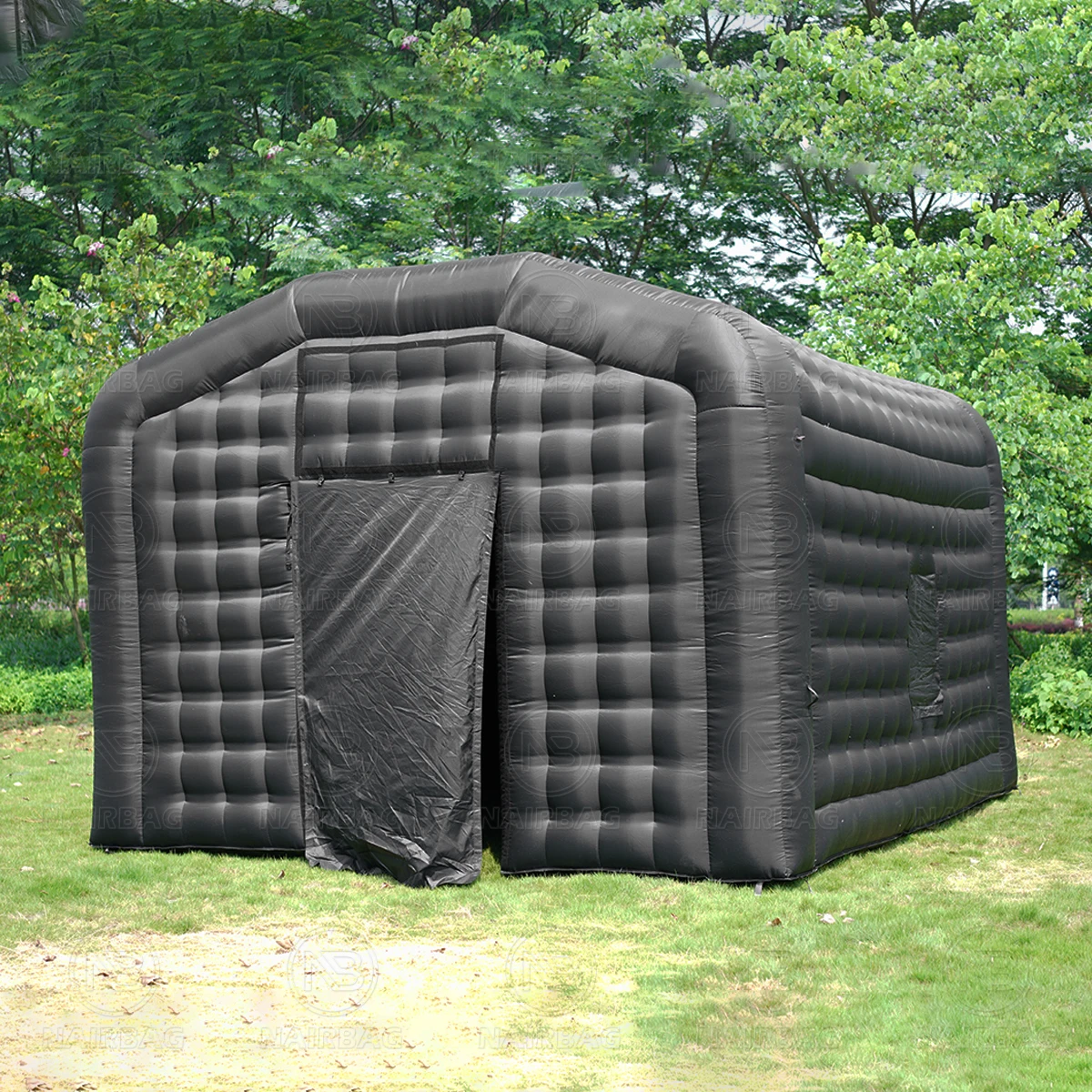 NAIRBAG-tienda inflable portátil para fiesta, club nocturno, cubo, casa, patio trasero, negro, inflable, para discoteca, tienda de fiesta