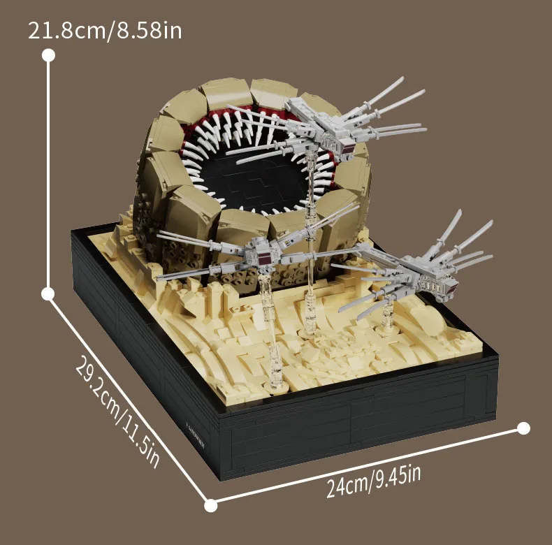Idea Game Movie Scene Bausteine Monster Sandwurm Ornithopter Konstruktionsmodellbausätze Ziegelsteine Spielzeugsammlung als Geschenk – Detail 5