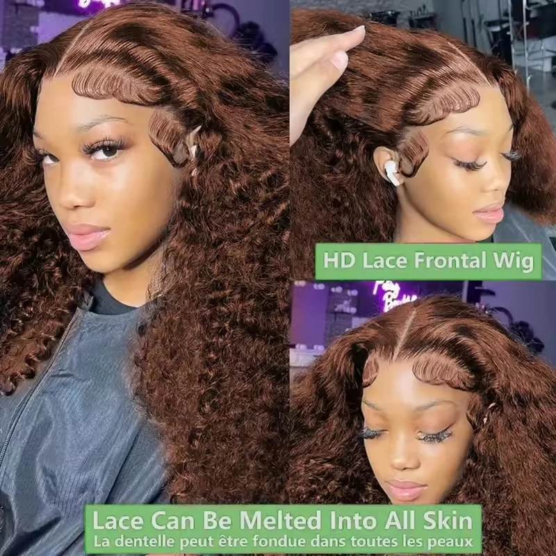 Thumbnail 4 - #79 Curly Lace Front Wigs Sale
