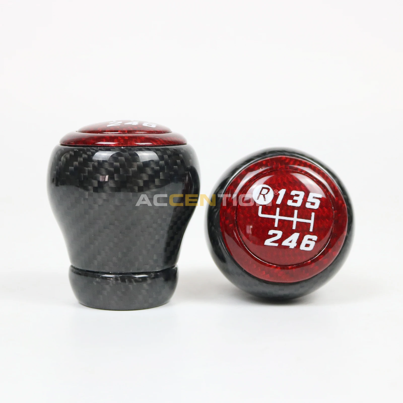 Black 100% Real Full Carbon Fiber 6S Gear Shift Knob For Subaru BRZ 2012-2024 For Toyota 86 2012-2024