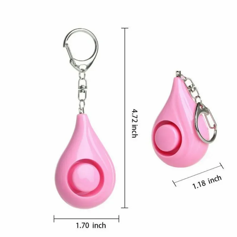 Water Drop Personal Anti-wolf Artifact Portable Bag Alarm Explosion Ladies Anti-wolf Alarm  Self Defense Keychain Alarm