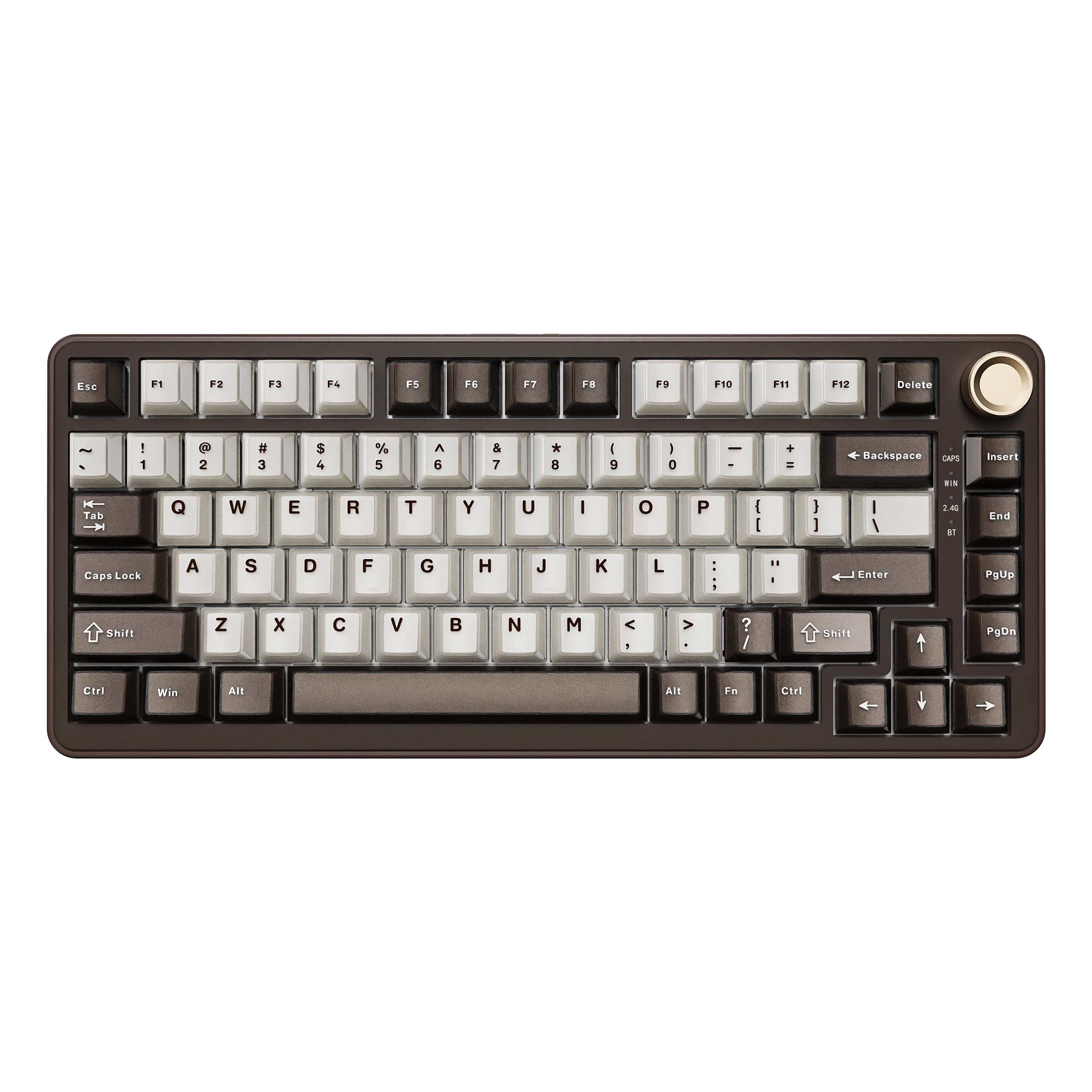 YUNZII B75 PRO Wireless Mechanical Keyboard Special Edition, 75% Pre-lubed Hot Swap Gasket Knob Keyboards,Custom RGB for Win/Mac