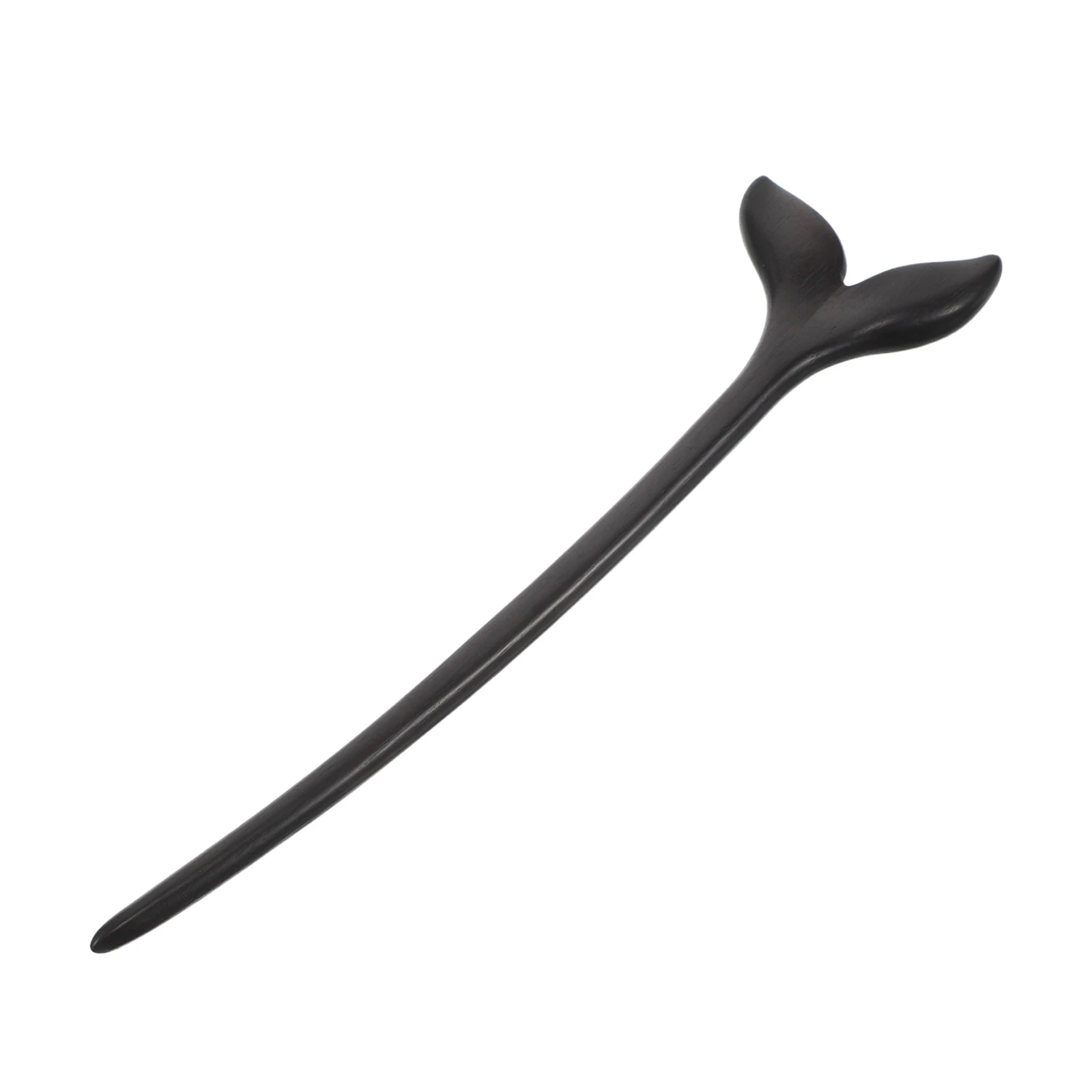 

Chinese Hairpin Ancient Style Ebony Wood Handmade Hair Fork Bun Holder Black Chignon Stick Versatile Use Durable Material