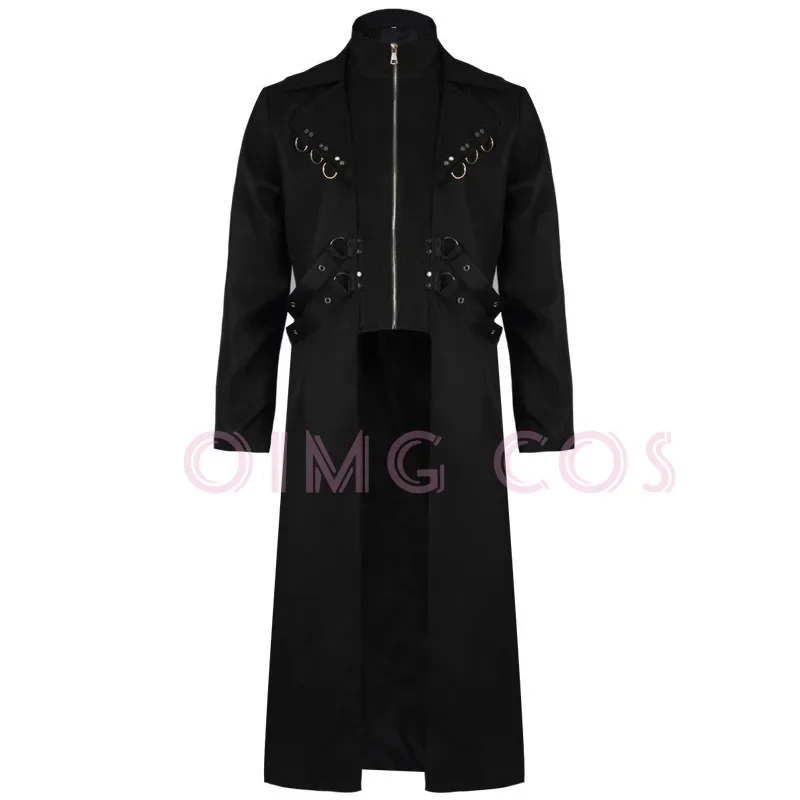 

Halloween punk coat medieval Renaissance coat performance outfit Gothic long Coat dress Clothing Tailcoat