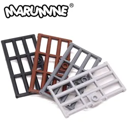 MARUMINE 10 шт. детали кирпича 1x4x6 забор ворота лист классический строительный блок двери и окна 60621 MOC строительные аксессуары «сделай сам»