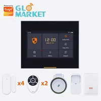 Glomarket Smart Tuya Wifi 4G Security Alarm System Kits Garage & Home Burglar Alarm APP Remote Control Smart Home Alarm Sensors