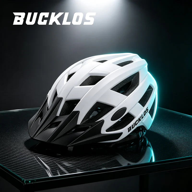 BUCKLOS Bicycle Helmet Lightweight Safety Man Women Profession Helmet Breathable General Sturdy Sport Helmet For 59-61cm Head