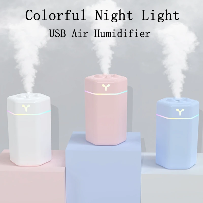 Electric Air Humidifier With Colorful Night Light 420ML Essential Oil Diffuser Fragrance Diffuser USB Cool Mist Sprayer Purifier