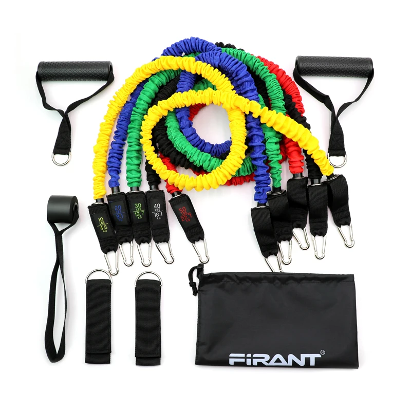 

Professional Fitness Resistance Tube Upgrade Version 11pcs Workout Bands Set Anti-Broken Pull up Band for Training 1