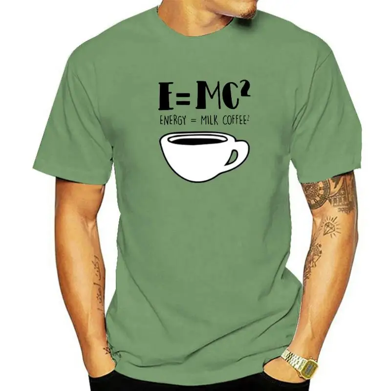 Custom Men's T-shirts Supernatural Cotton Short Sleeve O Neck tshirt men Physics Science E=MC2 T shirts Retro Tee Shirt