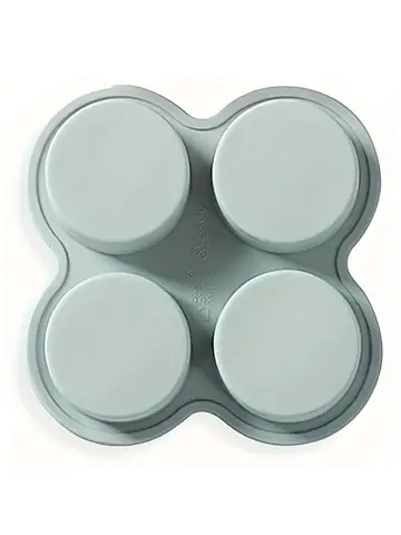 Friggitrice ad aria Stampo per uova Forma rotonda Stampo per uova 4 cavità Friggitrice ad aria in silicone antiaderente Padella per uova Stampo per cottura a vapore Strumento per uova fritte