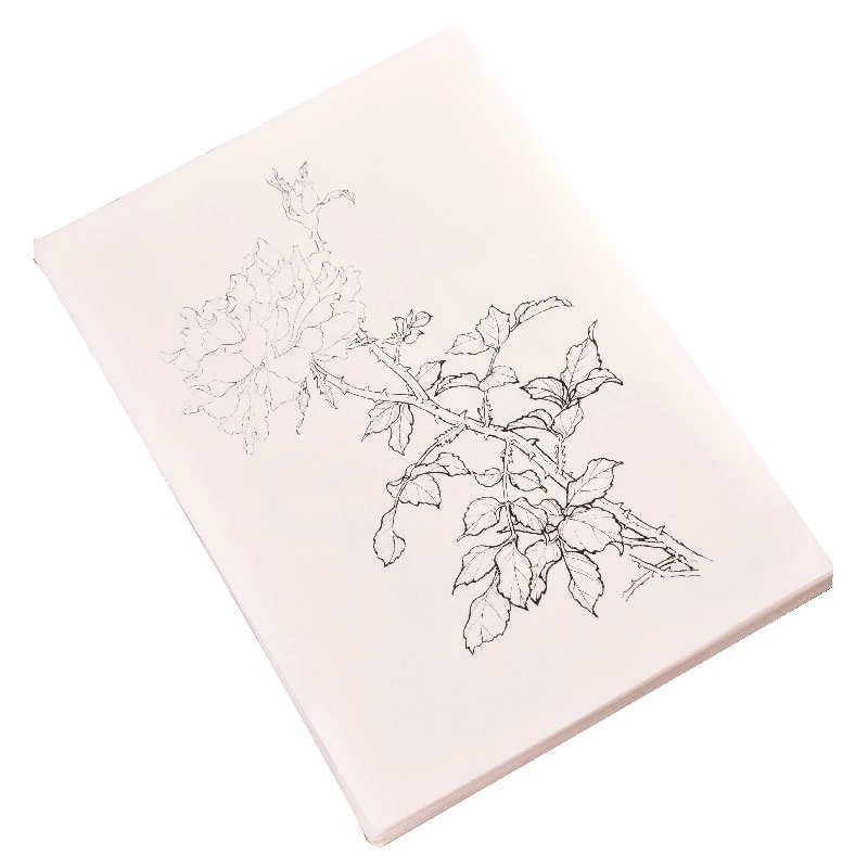 

Flower Line Drawing Tracing Paper Figures Tree Branch Bird Fish Manuscript Painting Drawing Copybook Chinese Meticulous Painting