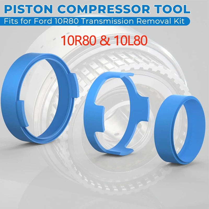 3-Piece Clutch Drum Repair Tool Set 10R80 & 10L80 Compatible with GM 10L80, Ford F150, Mustang, Expedition, Ranger, Explorer
