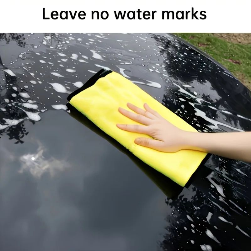 1 PCS Mid-Size Ultra-Fine Fiber Car Drying Towel - Water Absorbing Design, Suitable for Car Cleaning Care, Home Cleaning, Etc