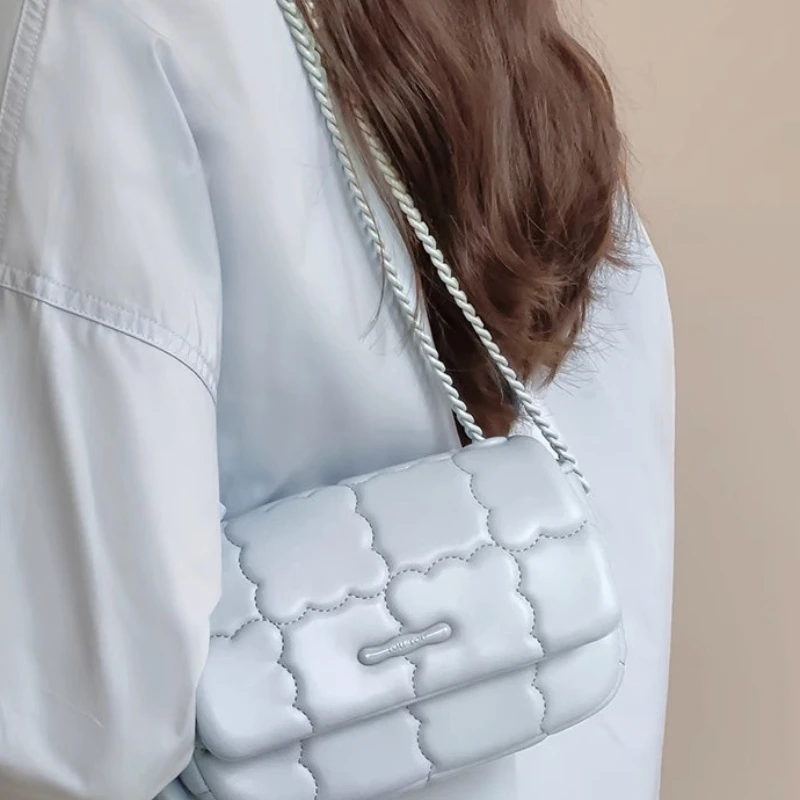 

Креативная сумка через плечо с цепочкой, маленькая квадратная сумка-кроссбоди для женщин, дизайнерская сумка-кошелек и сумочка, дизайнерские сумки, сумка Sac