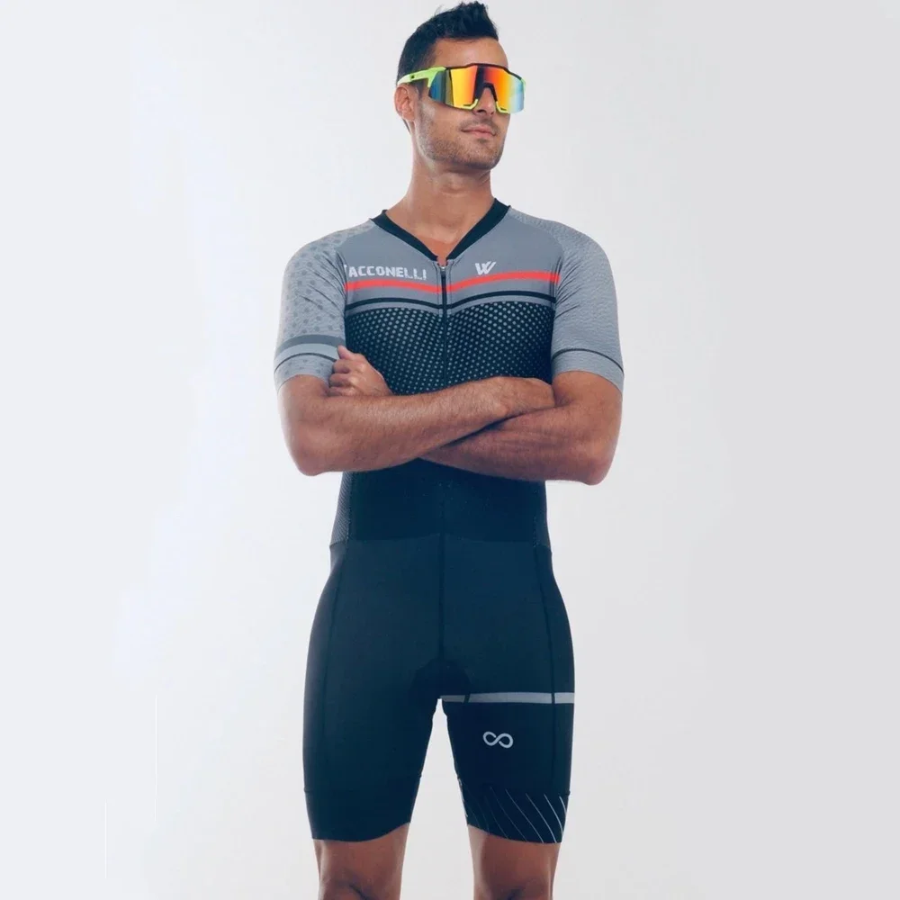 Vvsportsdesigns 2022 Man Triathlon Skinsuit Cycling Short Sleeve Swimwear Custom Bike Jersey Clothes Jumpsuit Ropa Ciclismo Suit view 2