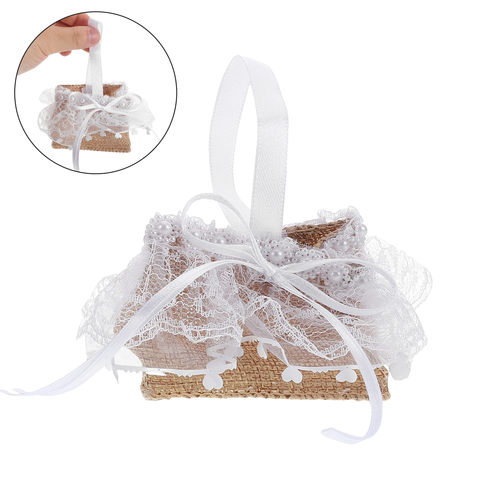 

6Pcs Lace Candy Favor Boxes Elegant Wedding Party Favour Containers for Sugar Chocolates Cookies Small Candy Boxes