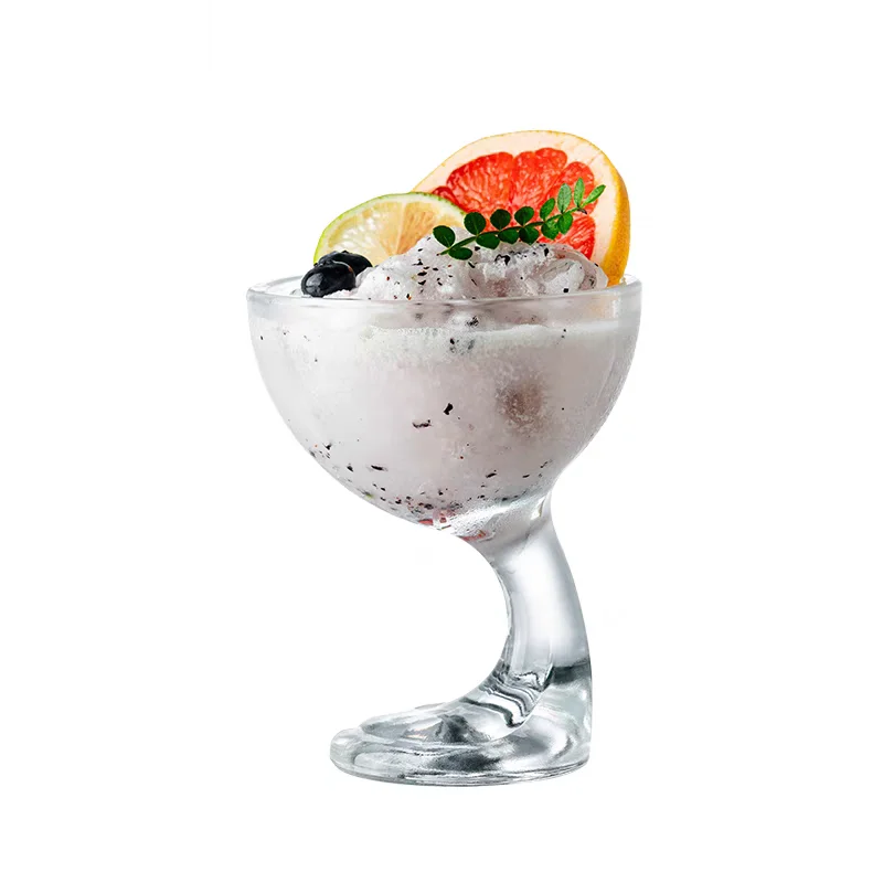 

250ml High Quality Cocktail Glass Cup Milk Tea Ice Cream Cup Creative Fruit Juice Cold Drink Cup Cocktail Tool
