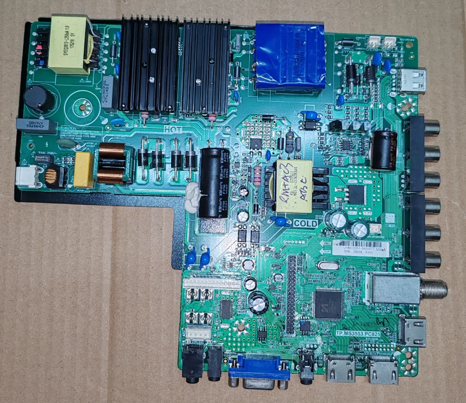 TP.MS3553.PC825 Three in one LED TV motherboard, tested well Physical photo for   108W  500MA