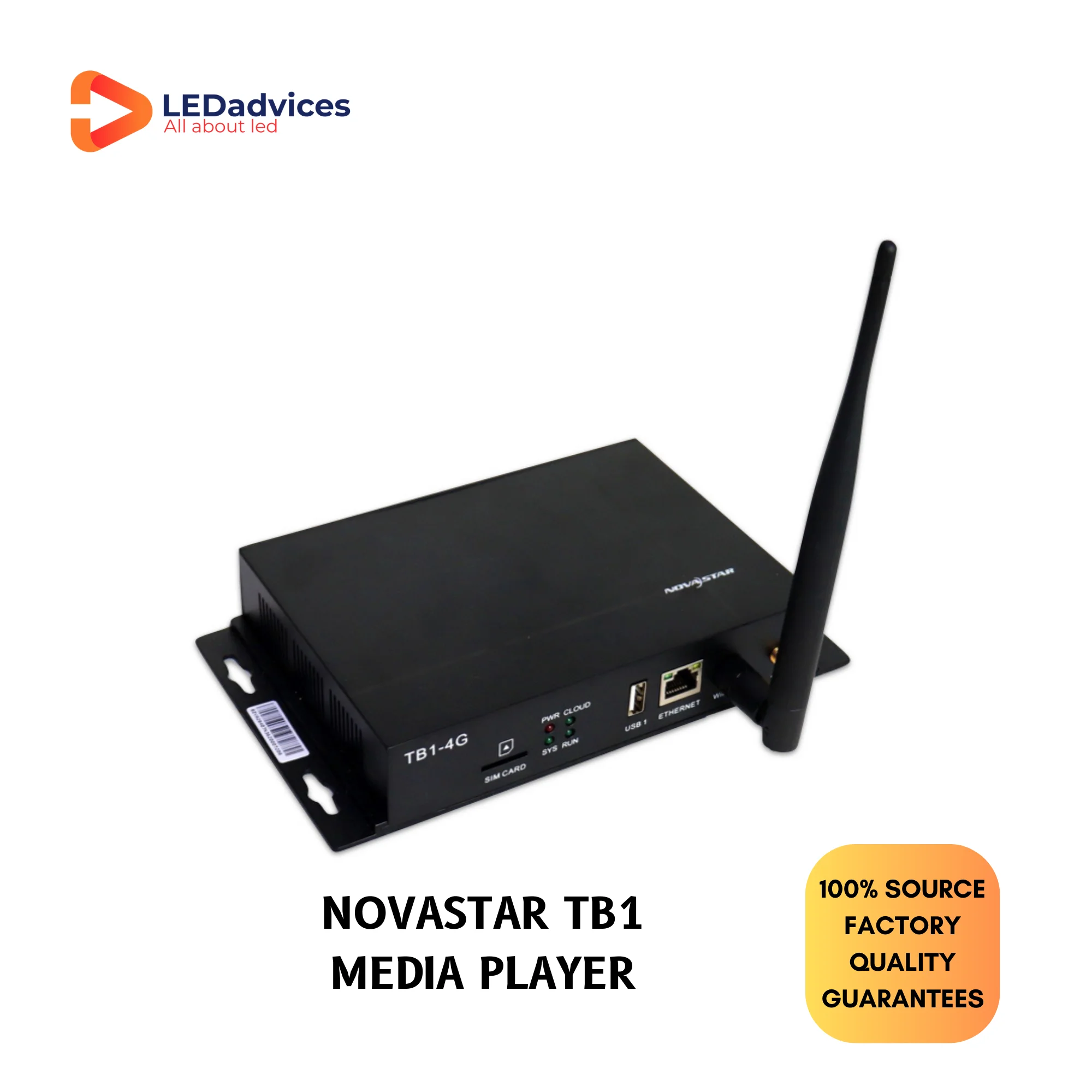 

NOVASTAR TB1 Media Player Synchroniz Display For Fixed Installation LED Display Wall 650000 Pixels WIFI Control Taurus Series