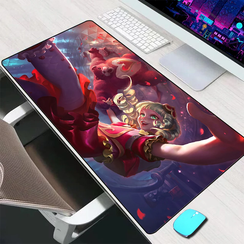 League Of Legends Heartfinder Pad Mouse Kulit Aksesori Gaming Besar Mouse Mat Keyboard Pad Meja PC Gamer Mousepad Komputer