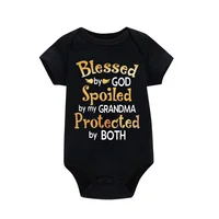 Newborn Baby Boy Girl Clothes My Mom Thinks She Is in Charge That's So Cute Funny Letter Printed Infant Rompers Baby Outfits 3