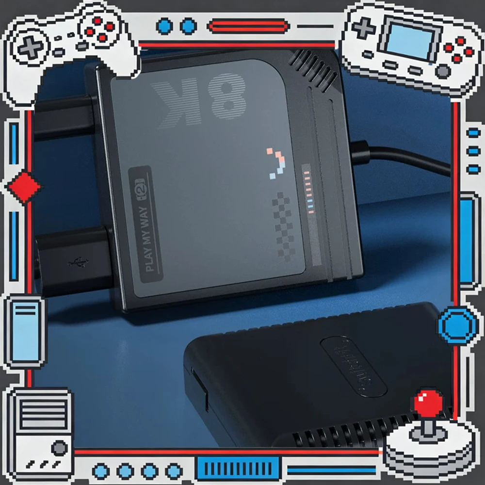 

IINE Video Converter Base TV Projection Line Game Machine Video Expansion Dock 4K/144Hz TV Mode Big Screen HD For Switch1/2
