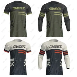 2025 Commencal Motorcycle Jerseys Mountain Bike Men Downhill Jersey MTB Offroad MX Bicycle Shirt Cross Country Mountain T-shirt