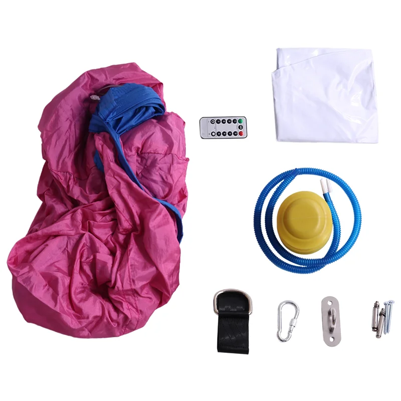 B50C Light Up Kids Pod Swing Seat,Therapeutic Sensory Swing,Hug Ceiling Snuggle Swing, Adjustable Fabric Hammock